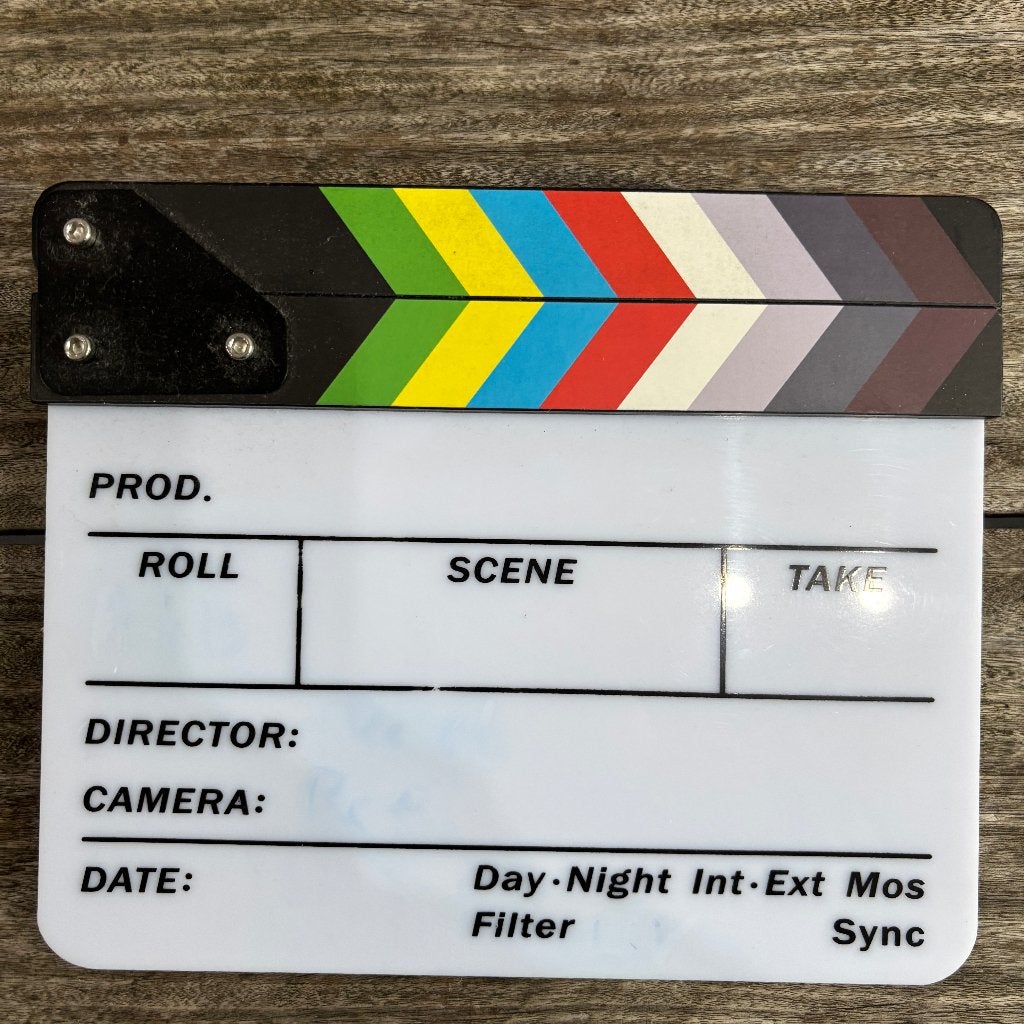 Filmklapbord / Clapperboard (T'nB) – 22 x 18 cm, Audio, Tv en Foto, Overige Audio, Tv en Foto, Ophalen of Verzenden, Gebruikt