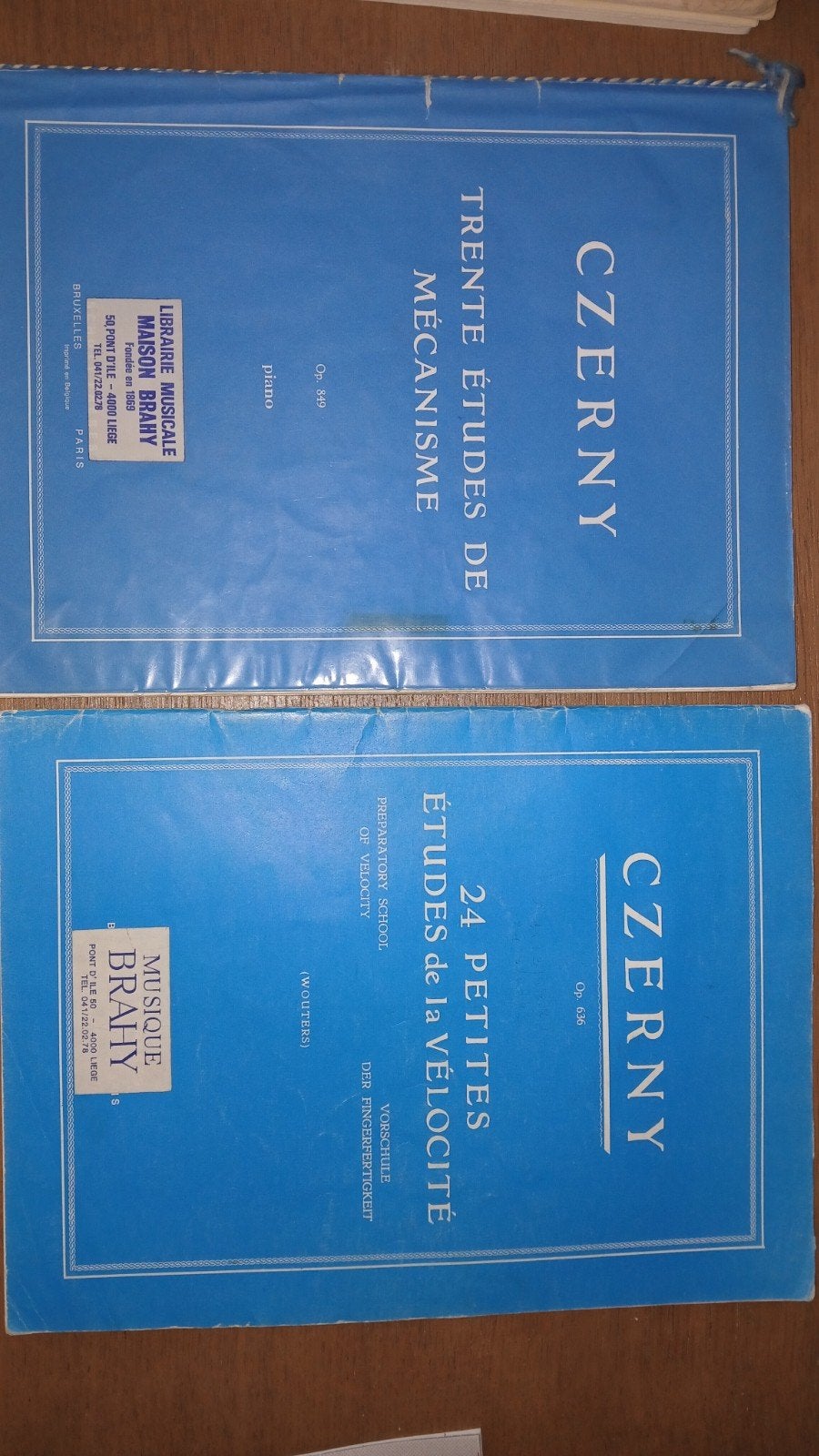 Partitions apprentissage piano Czerny, Livres, Enlèvement ou Envoi