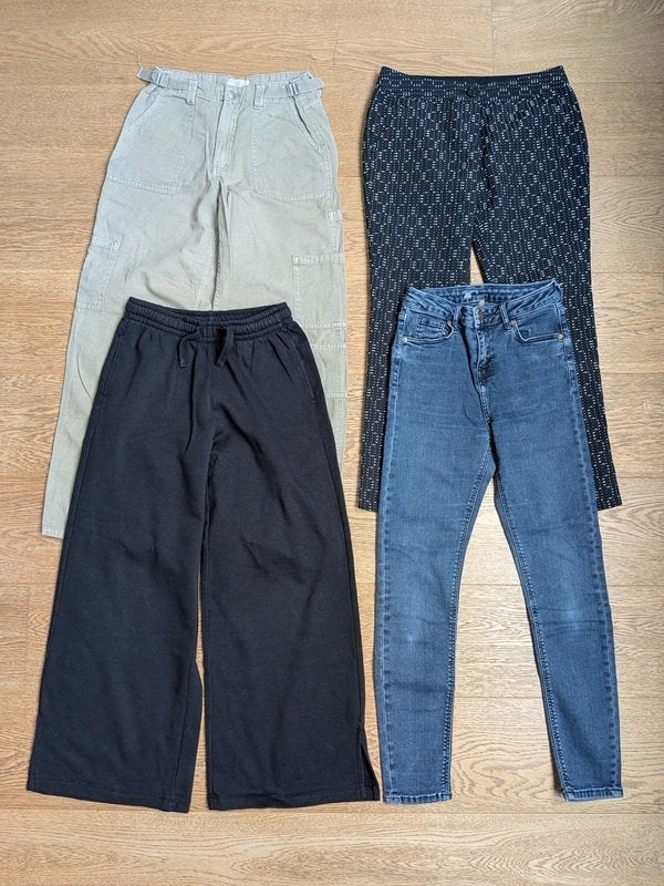 pantalon jogging et en jean fille - taille 152 (12 ans), Enlèvement, Utilisé, Fille, Pantalon