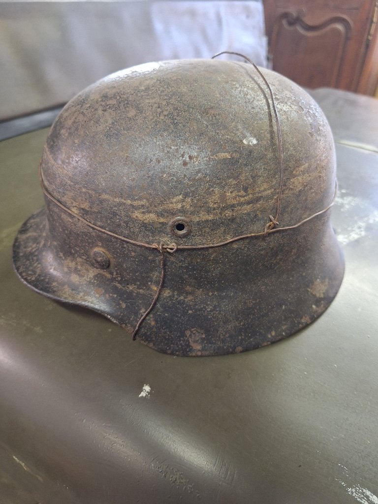 casque allemand ww2, Collections, Enlèvement ou Envoi, Armée de terre, Casque ou Béret