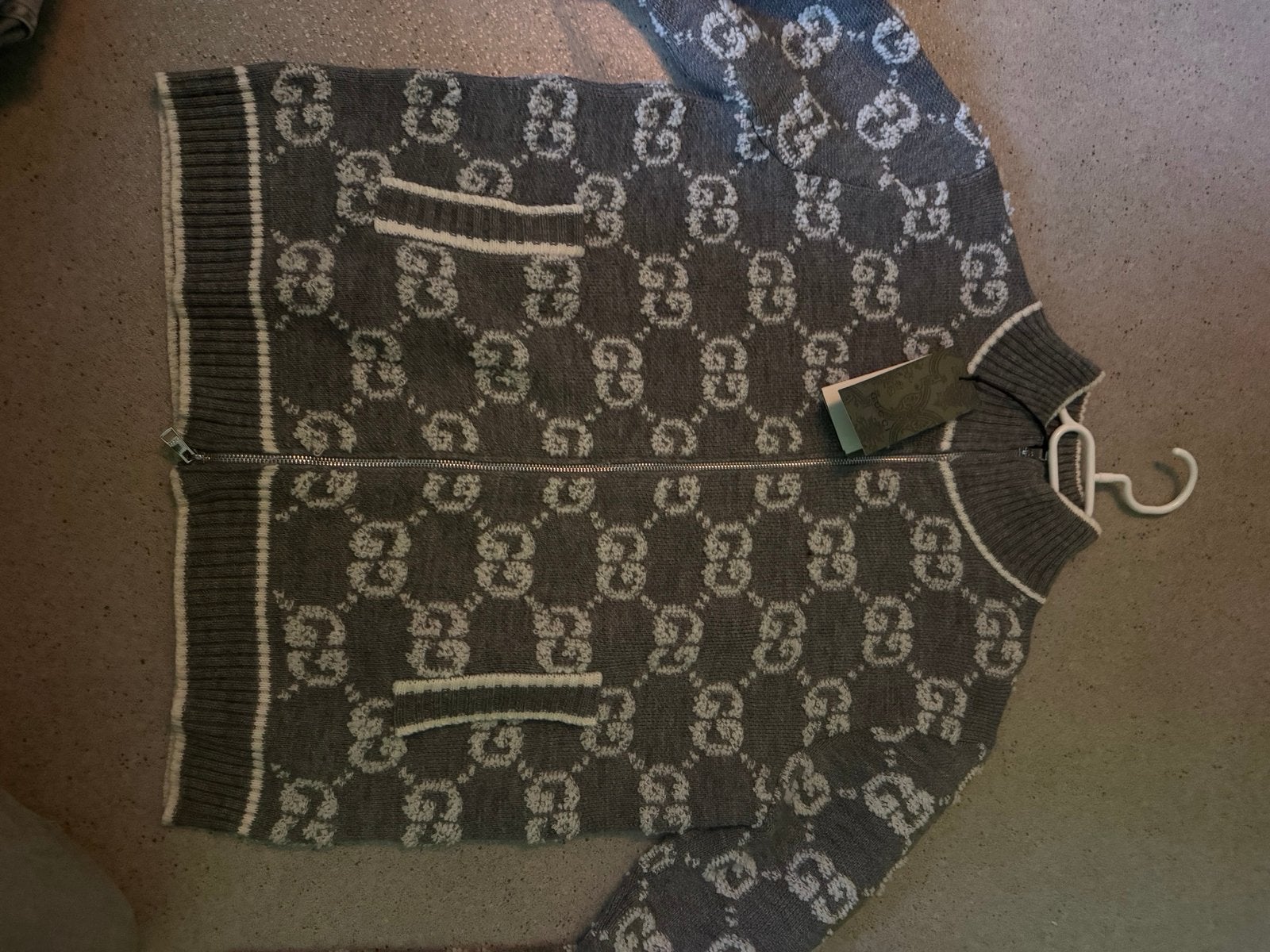 Gucci cardigan, Kleding | Heren, Ophalen of Verzenden, Zo goed als nieuw, Maat 48/50 (M), Grijs