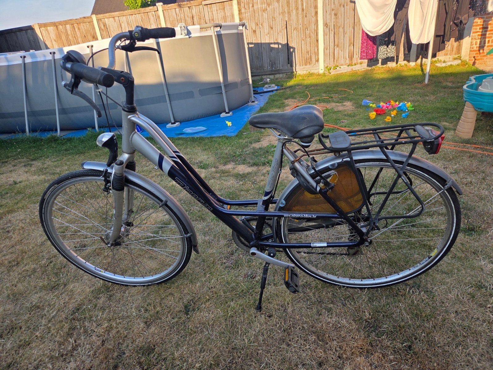 Damesfiets | Grijs-blauw, Ophalen, Gebruikt, Overige merken