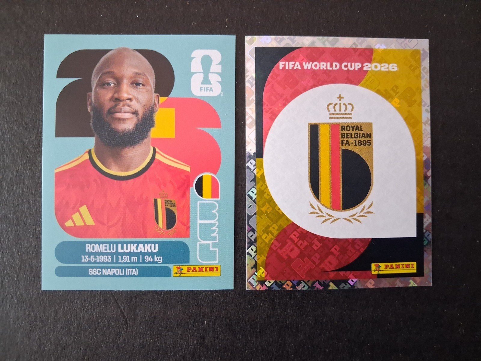 Panini Coupe du Monde de la FIFA 2026 « BEL20-BEL1" Romelu L, Envoi, Neuf, Autocollant