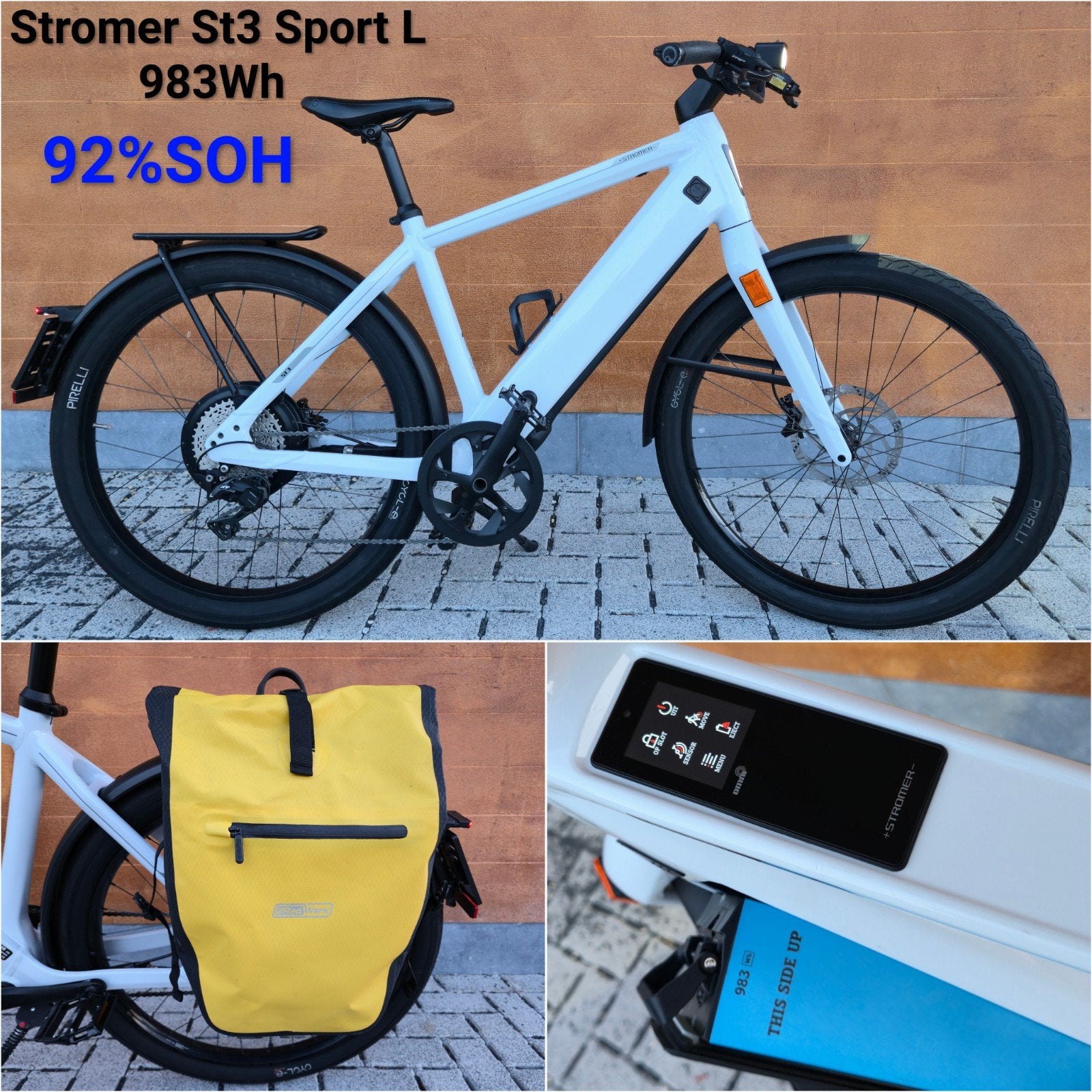 Speedpedelec Stromer St3 Sport White L 983Wh! 2021, Fietsen en Brommers, Elektrische fietsen, Ophalen, Zo goed als nieuw, 50 km per accu of meer