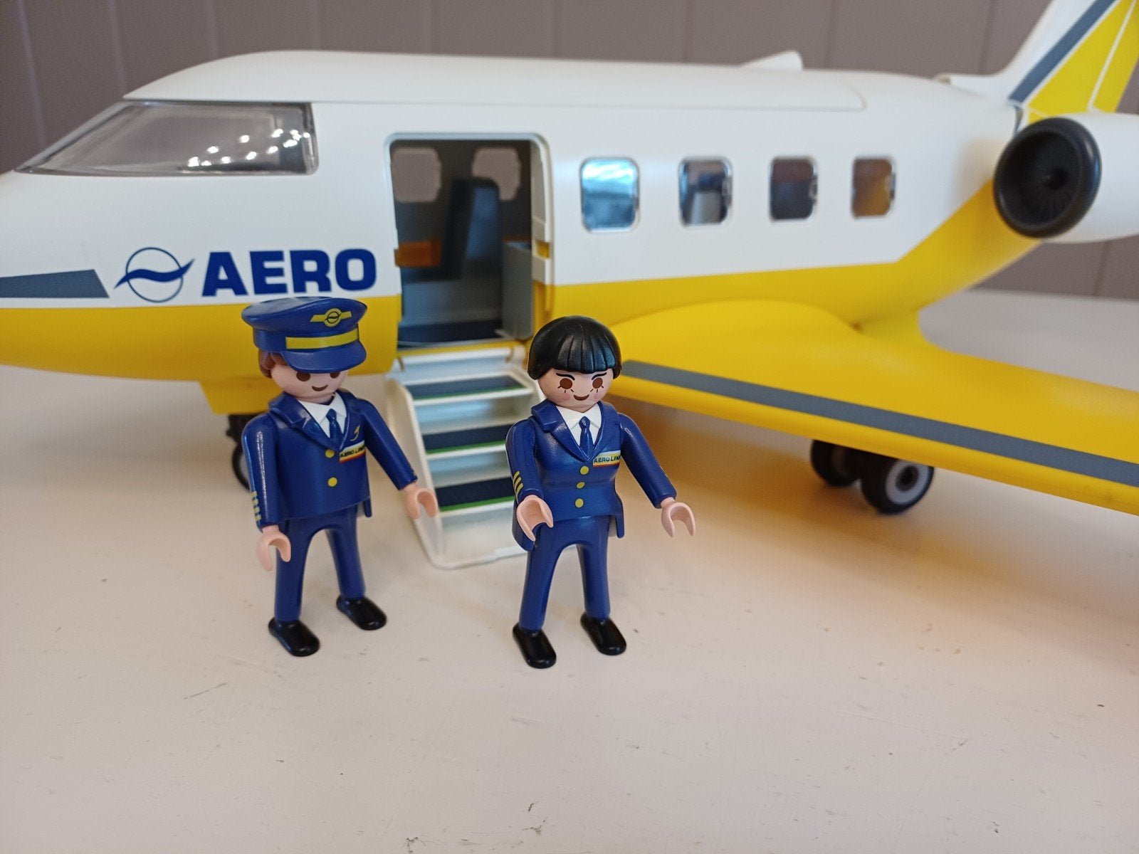 vliegtuig vintage playmobil + 2 poppetjes, Ophalen, Gebruikt, Losse onderdelen, Voertuig