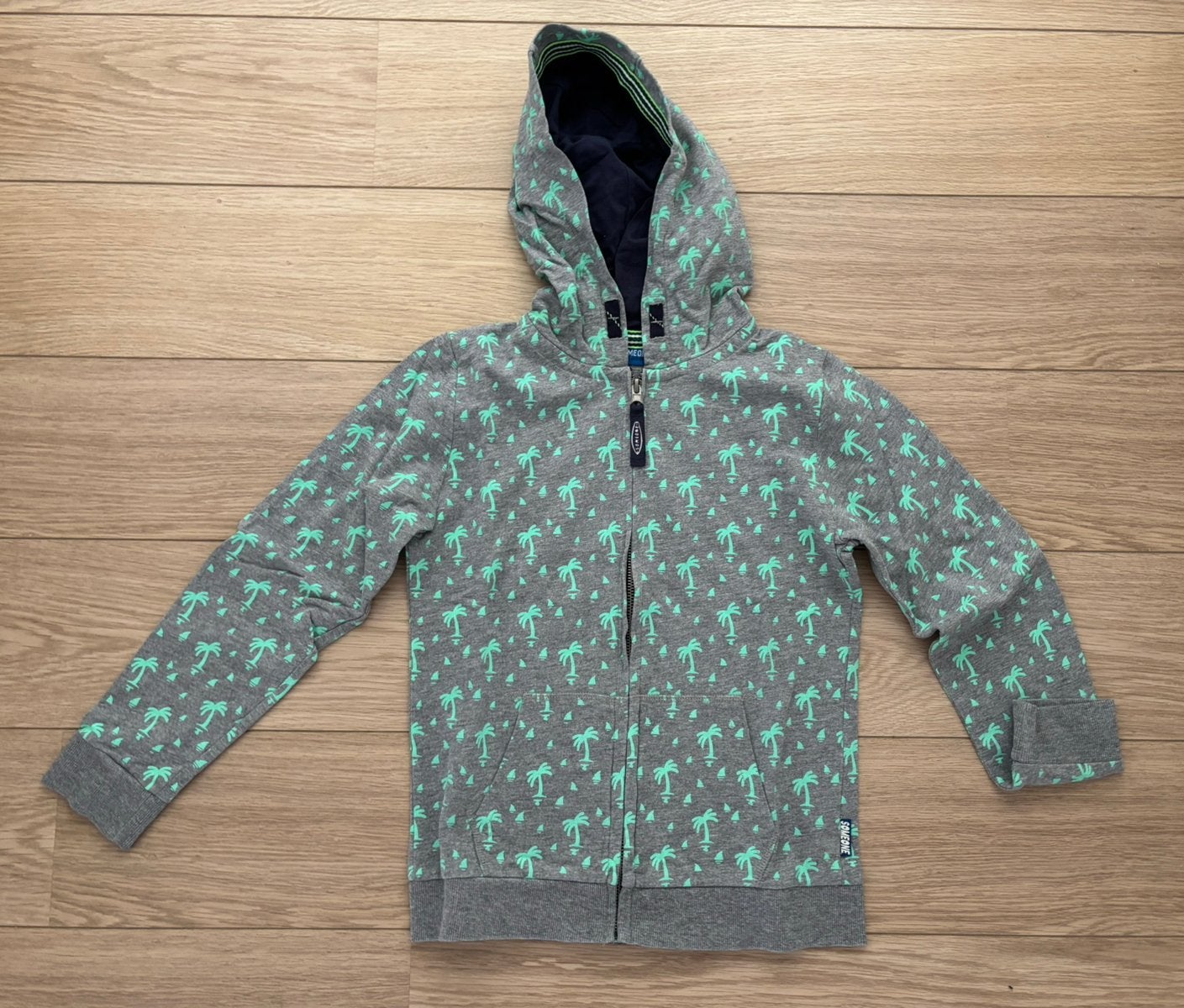 Trui / hoodie vest Someone grijs maat 140, Ophalen of Verzenden, Zo goed als nieuw, Jongen, Trui of Vest