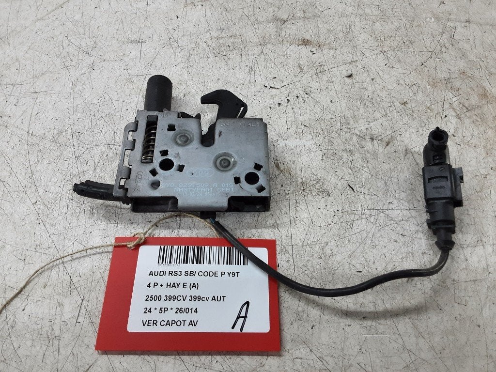 SERRURE CAPOT Audi RS 3 Sportback (8YA) (8Y0823509A), Mevr. I. Hauben, Audi, Utilisé, Rue de l'Espoir 34 34
4030  GRIVEGNÉE, BE