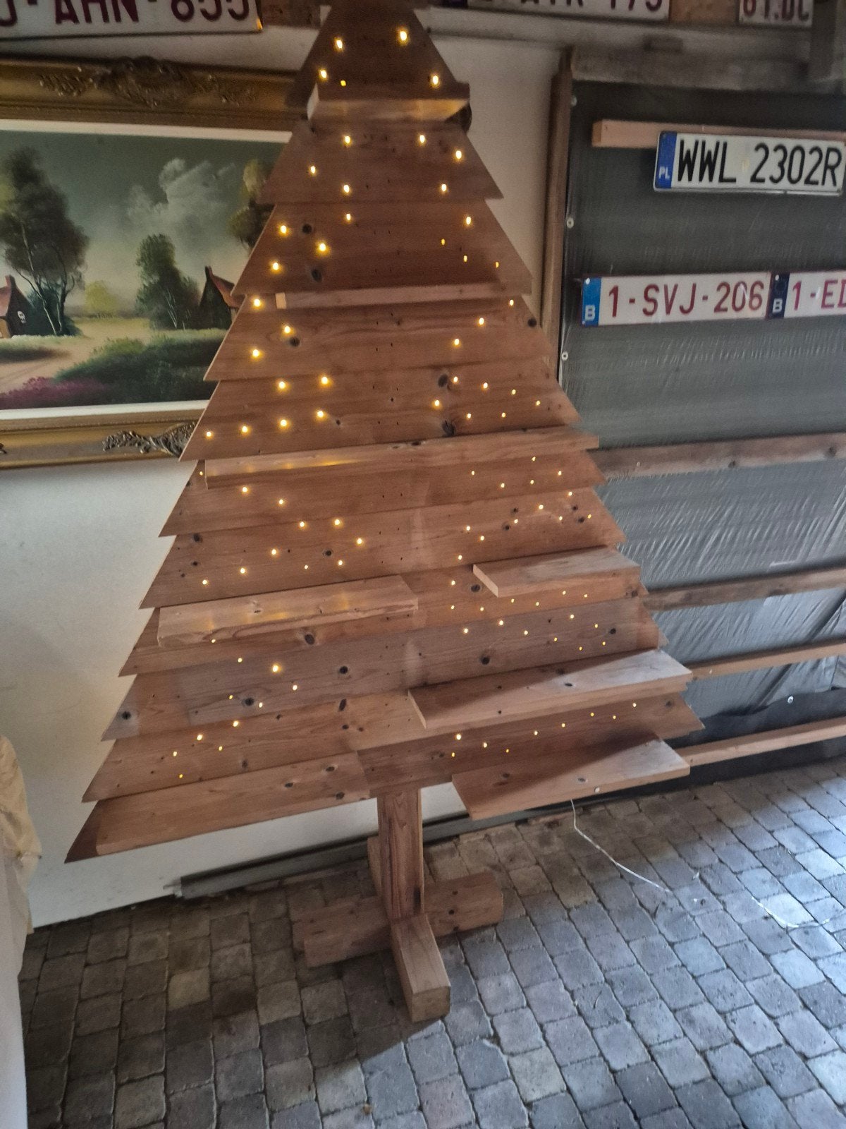 arbre de Noël fait maison, Enlèvement, Utilisé