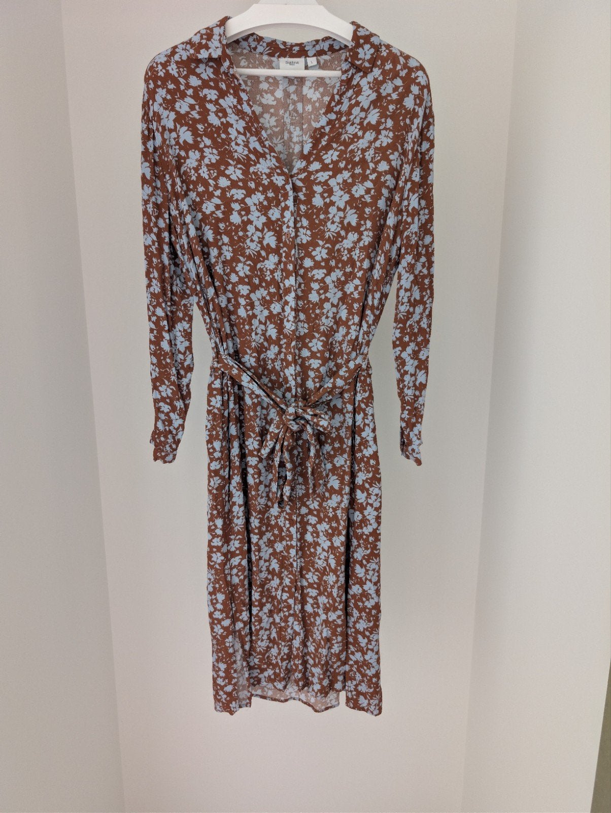 Saint Tropez blousejurk met bloemenpatroon - Maat L, Kleding | Dames, Ophalen of Verzenden, Maat 42/44 (L)