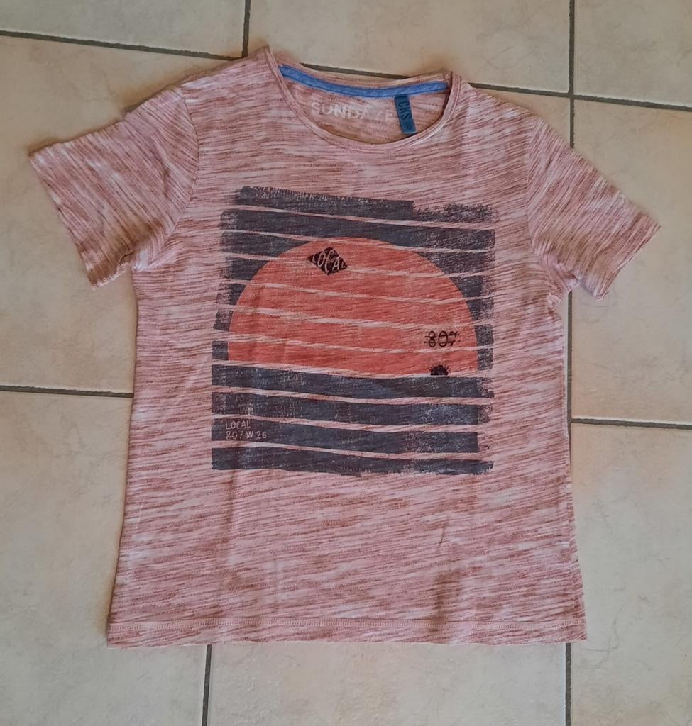 Tof roze T-shirt CKS 8 jaar of maat 128, Ophalen of Verzenden, Zo goed als nieuw, Cks, Jongen