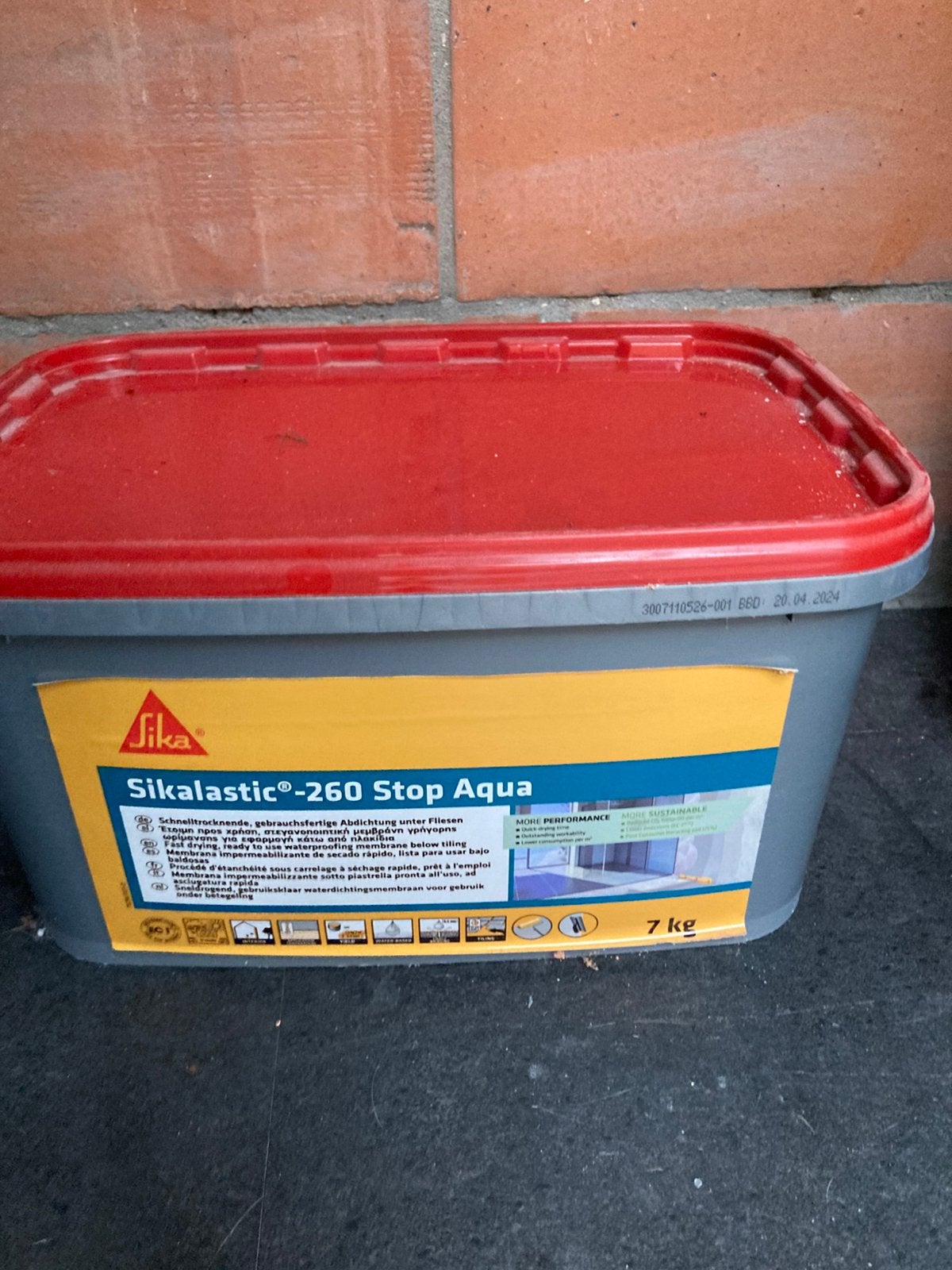 Nieuwe pot SIKALASTIC 260 STOP AQUA, Ophalen, Nieuw