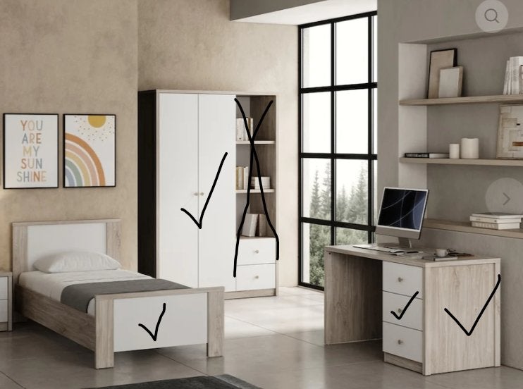 Belle chambre d'adolescent à vendre, Maison & Meubles, Enlèvement, Comme neuf, Une personne, Tienerkamer