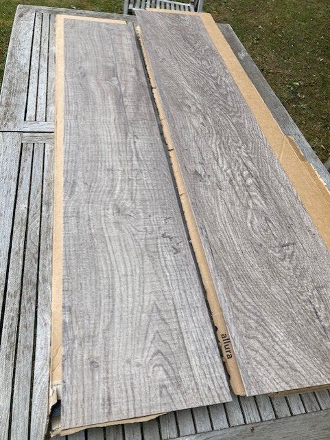 vinyle laminé, Maison & Meubles, Ameublement | Revêtements de sol, Neuf, Aggloméré, Gris, Enlèvement ou Envoi