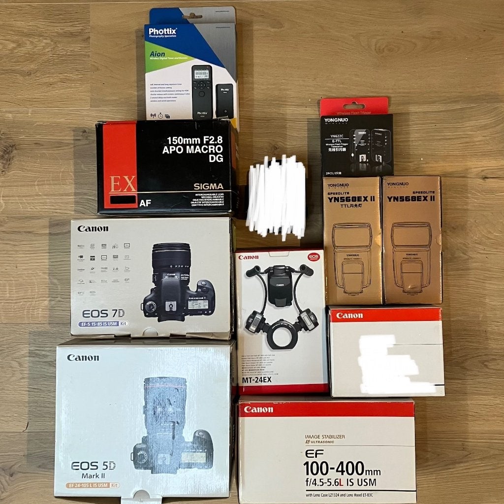 Canon foto en studio materiaal, rugzakken, statieven, flits, Ophalen, Canon, Statief