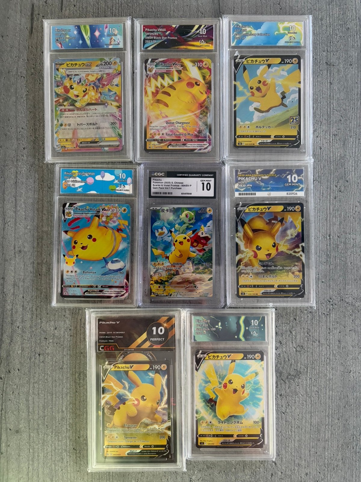 Lot cartes pokemon gradee 10 chacunes, Enlèvement ou Envoi, Comme neuf