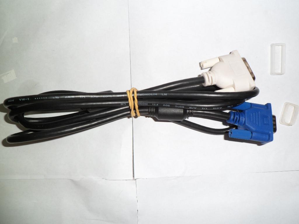 DVI-A Single Link Kabel naar VGA aansluiting, L=1.8Meter, Ophalen