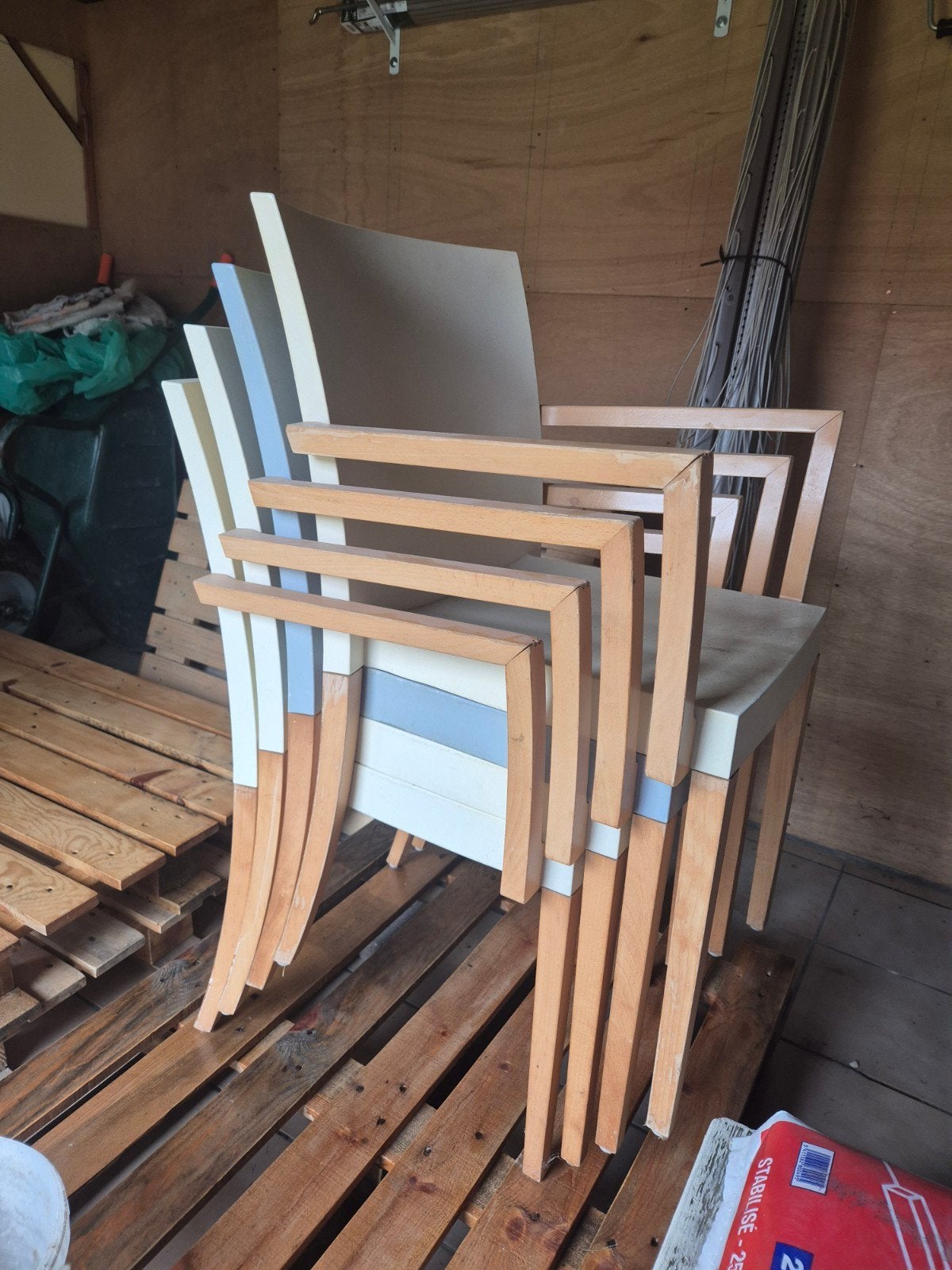4x Tuinstoelen, Ophalen