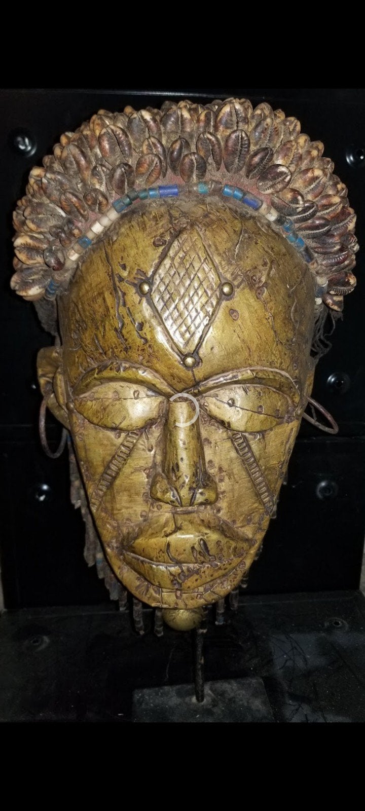 arts africains, Antiek en Kunst, Kunst | Niet-Westerse kunst, Ophalen of Verzenden, Masker, Brons