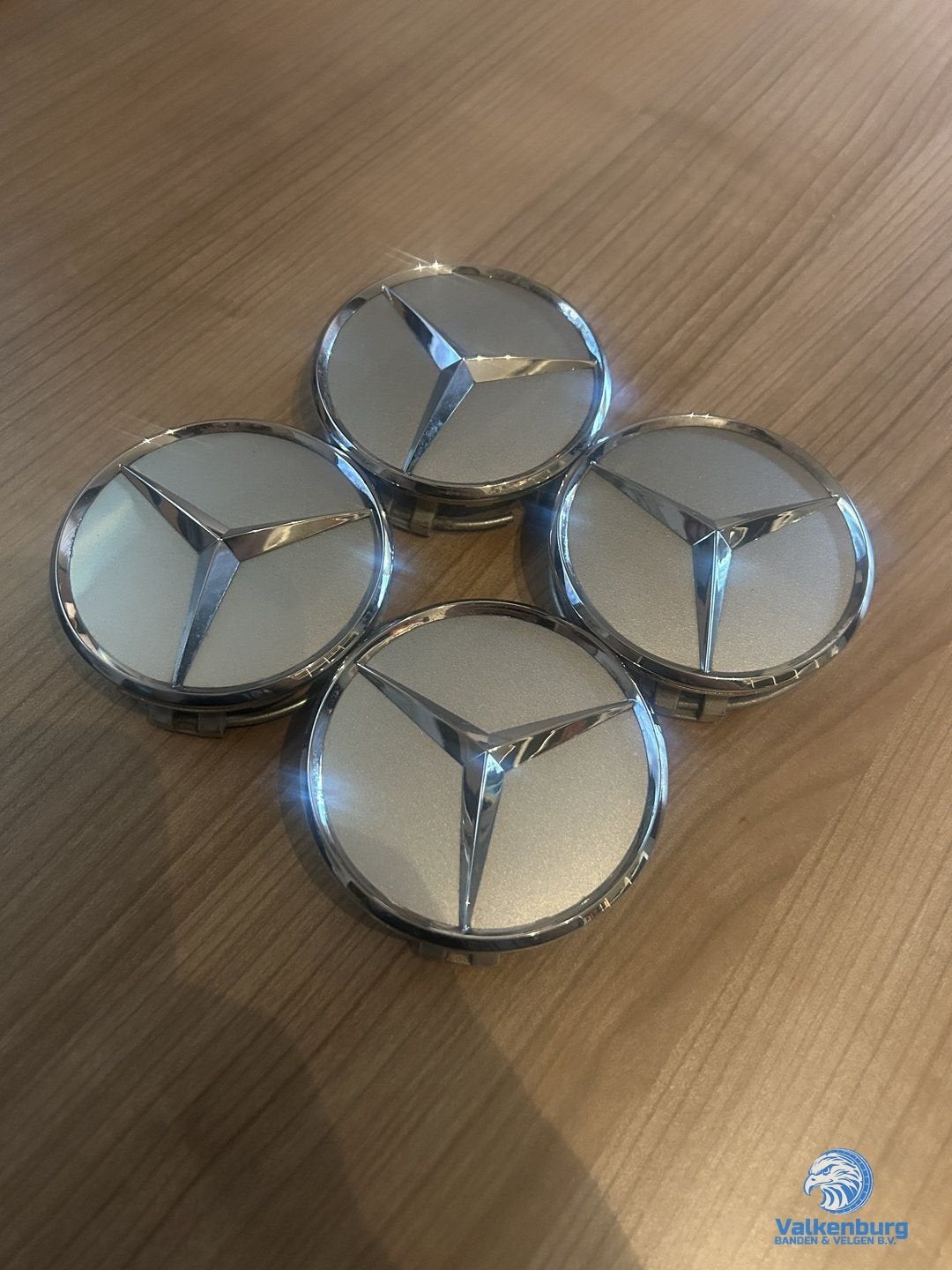 ORIGINELE Mercedes Benz naafkap naafdop set chroom, Autos : Divers, Enjoliveurs, -, -, Utilisé, -