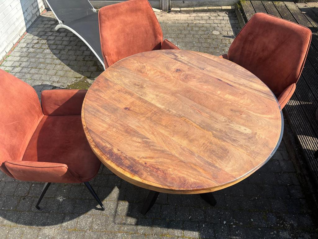 Keukentafel met stoelen, Huis en Inrichting, Tafels | Eettafels, Ophalen, Gebruikt