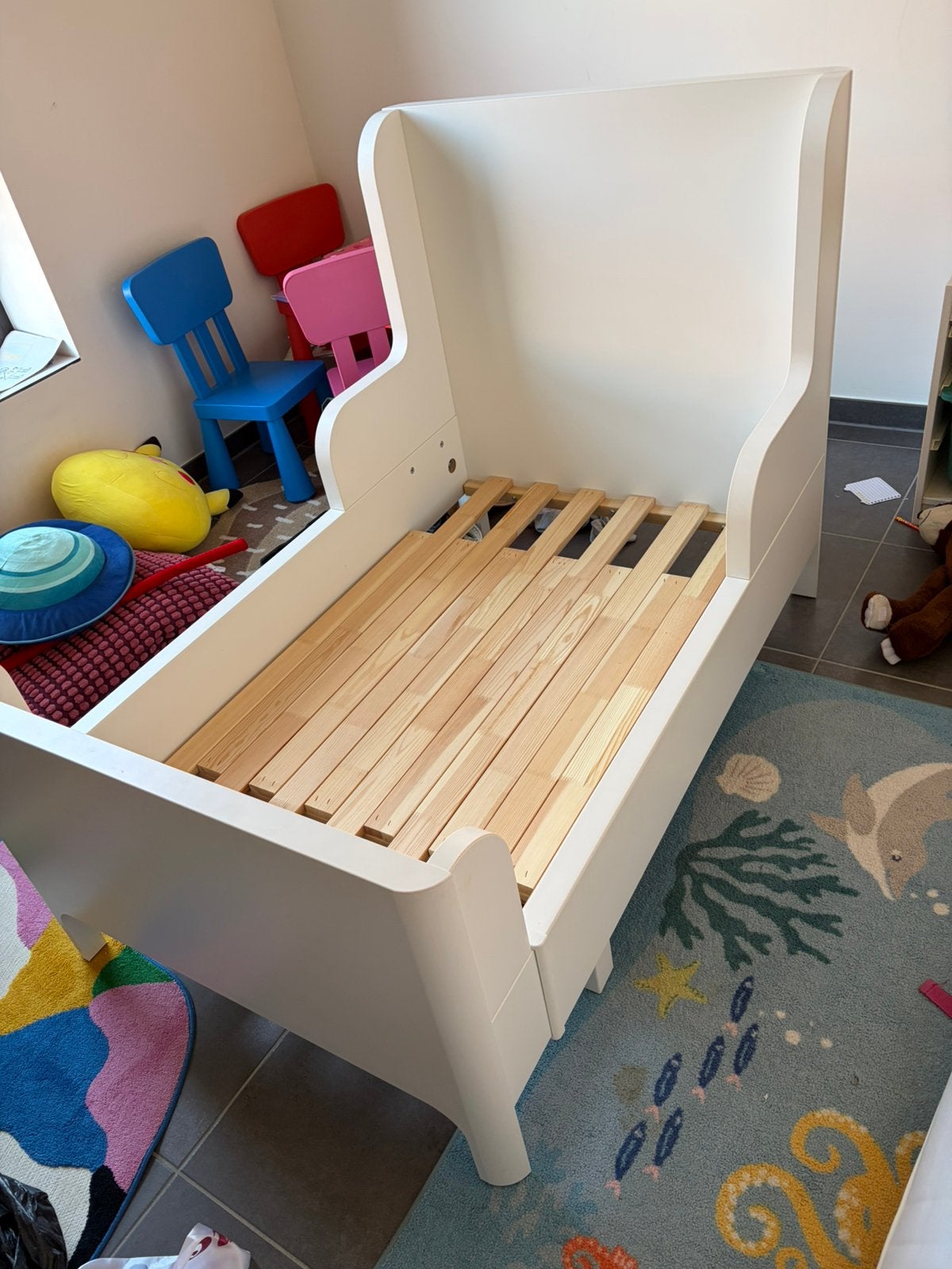 Lit gigogne Ikea avec matelas, Enfants & Bébés, Enlèvement, Comme neuf, Matelas