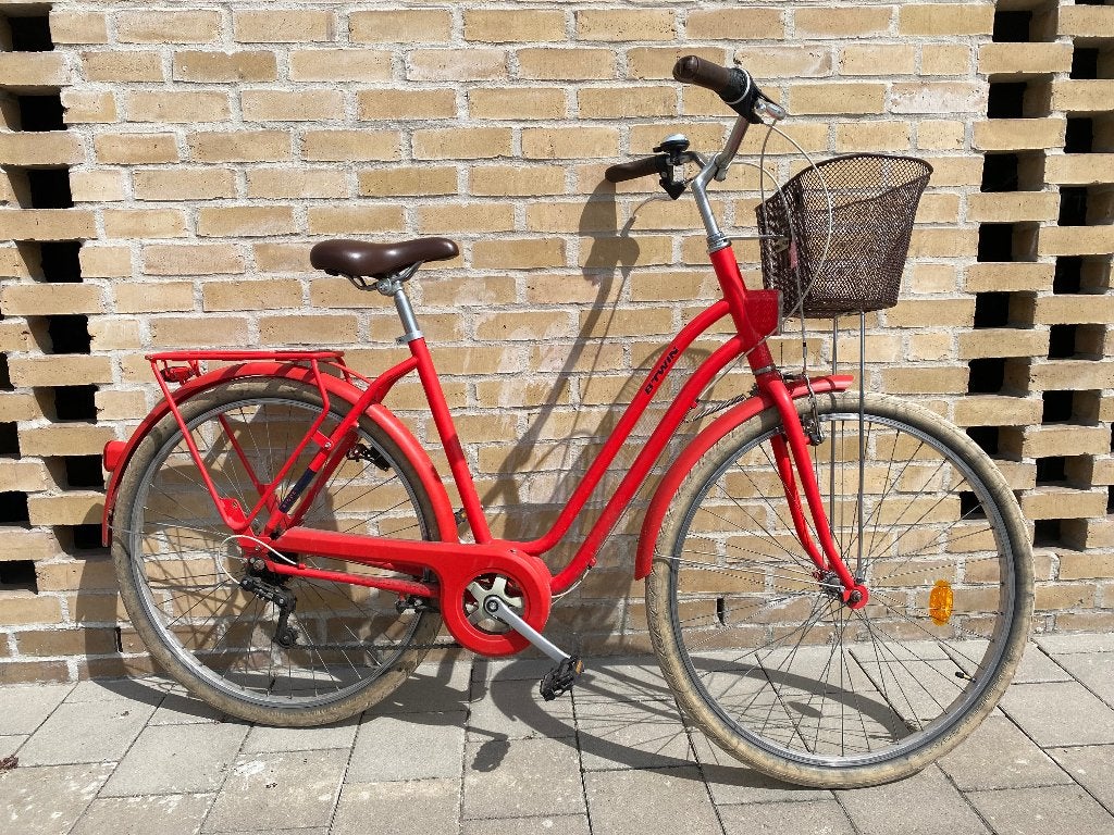 B Twin Elops 520, 28 inch damesfiets met mand, Vélos & Vélomoteurs, Autres marques, Vitesses, Frein sur jante, Enlèvement