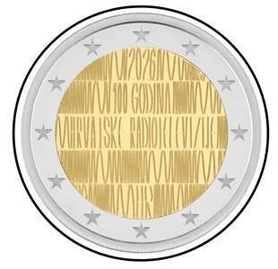 Kroatie 2 Euro cc 2026, Timbres & Monnaies, Monnaies | Europe | Monnaies euro, Envoi, Autres pays, 2 euros, Monnaie en vrac