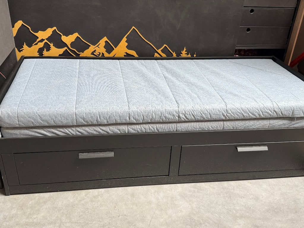 Canapé convertible Ikéa, Maison & Meubles, 75 à 100 cm, Comme neuf, Enlèvement, Bois