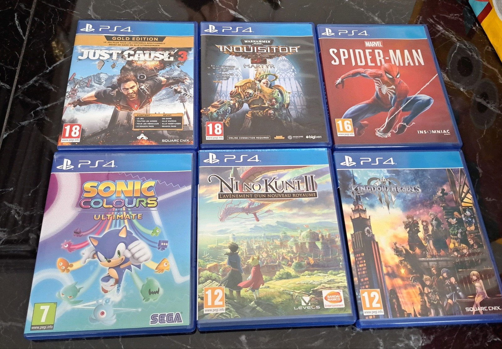 Spiderman Sonic Kingdom Hearts-spellen van Sony PlayStation, Games en Spelcomputers, Ophalen of Verzenden, Zo goed als nieuw