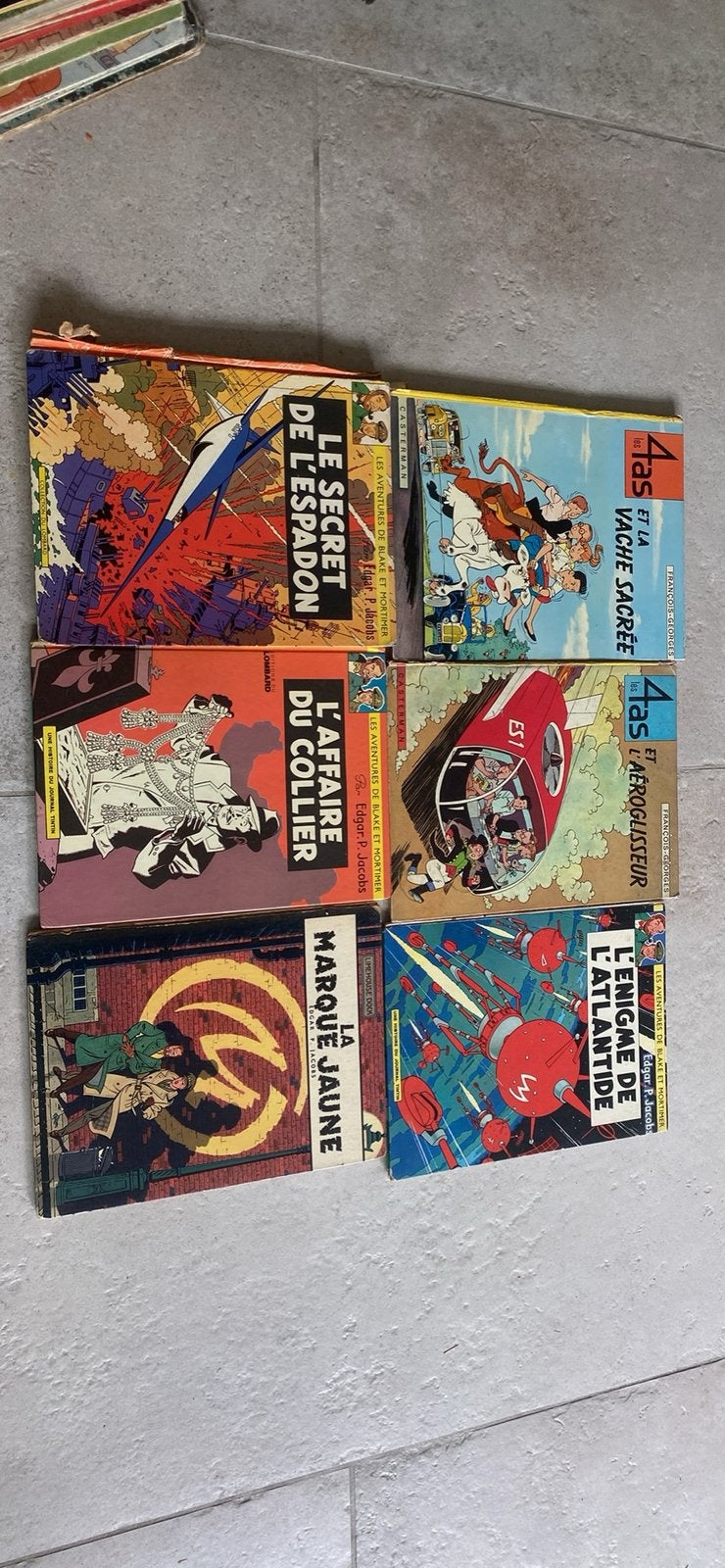 Lot de BD anciennes Blake et Mortimer + Les 4 As, Livres, Enlèvement ou Envoi, Comme neuf