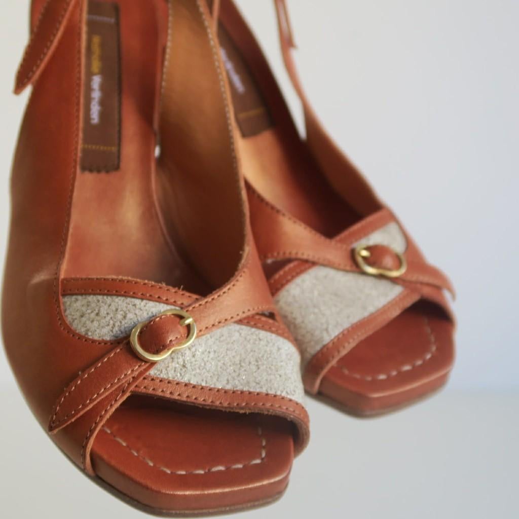 Sandalen | Nathalie Verlinden | 38, Nathalie Verlinden, Schoenen met lage hakken, Bruin, Nieuw