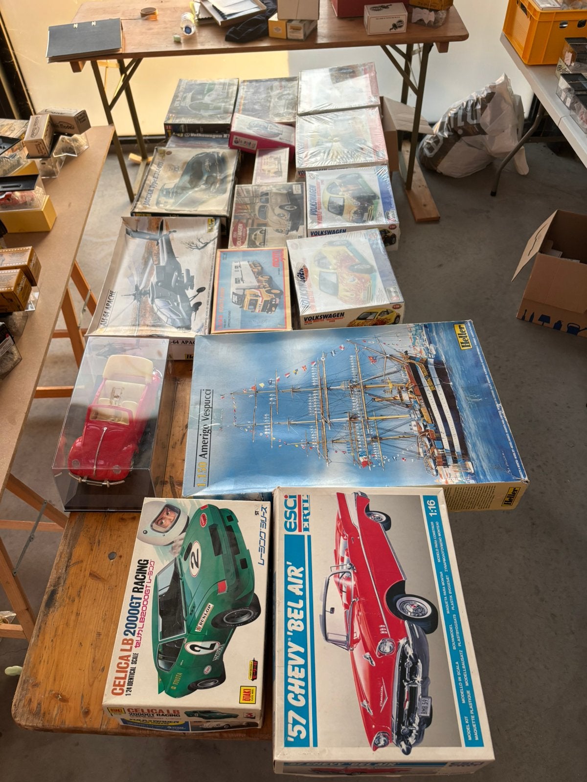 Lot modelbouw dozen gesloten en open, Hobby en Vrije tijd, Ophalen of Verzenden, Zo goed als nieuw