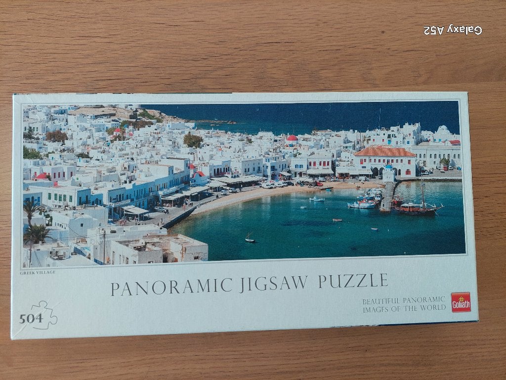 puzzle 500 pièces - Goliath - Village grec, Hobby & Loisirs créatifs, Enlèvement ou Envoi, 500 à 1500 pièces, Comme neuf, Puzzle
