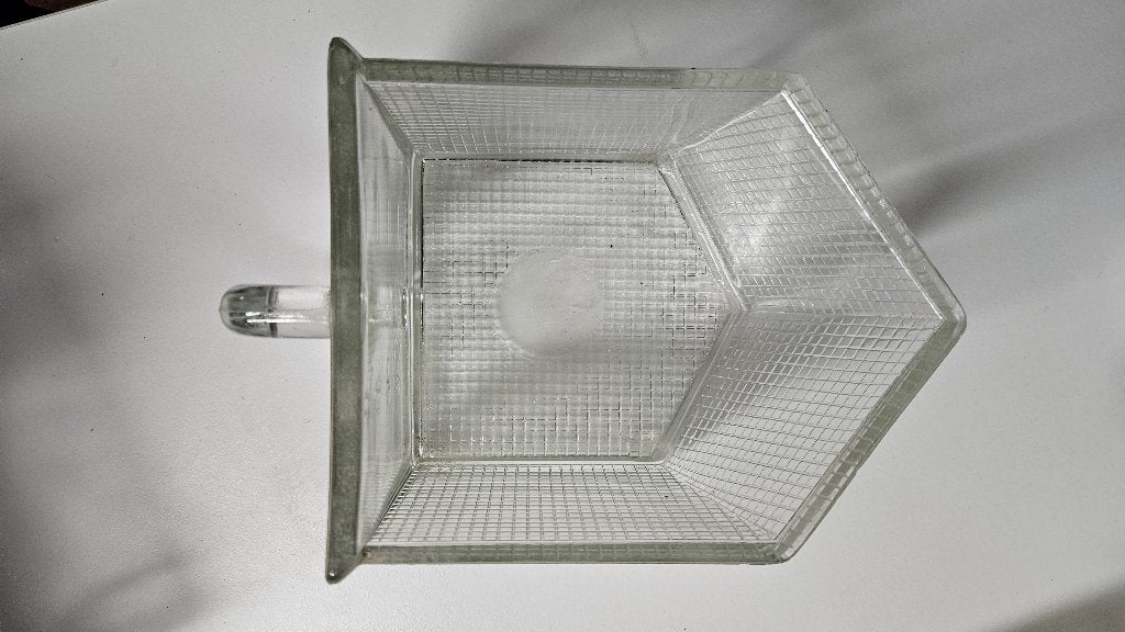 Unieke vintage glazen maatbeker / schepmaat (1L), Antiek en Kunst, Antiek | Keukengerei, Ophalen