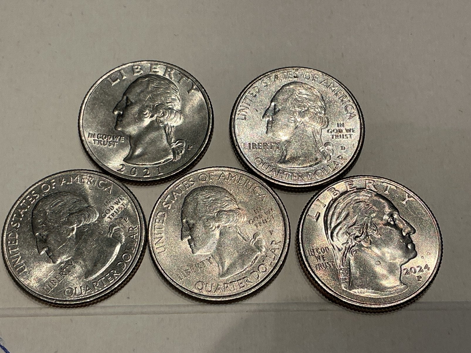 USA 5 x Quarter dollar lot 12, Postzegels en Munten, Ophalen of Verzenden