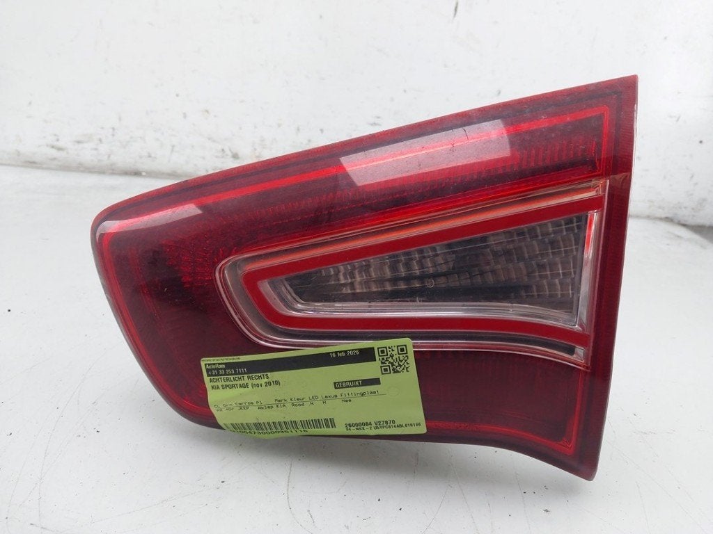 ACHTERLICHT RECHTS Kia Sportage (SL) (|924063W010|), Auto-onderdelen, Info@kia.de, Theodor-Heuss-Allee 11
60486  Frankfurt am Main, DE
