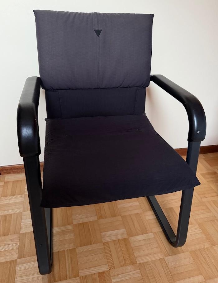 VITRA Figura stoel - zwarte stof, Ophalen, Gebruikt, Twee, Zwart