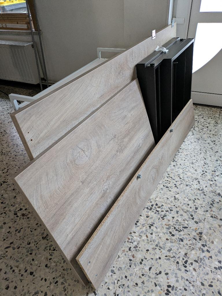 Bureau d'angle WEBA RIO 2 chêne humus 180x180x73cm, Autres marques, 180 cm, Utilisé, Bois