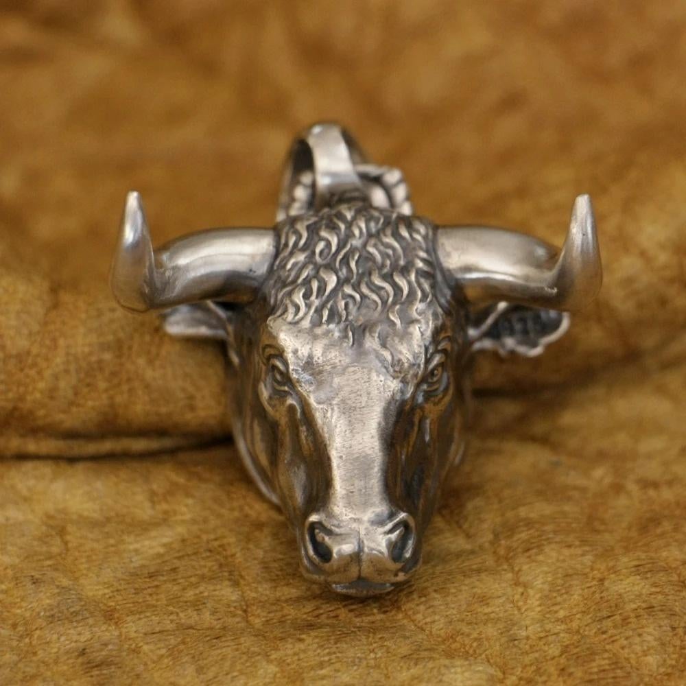 Buffel Hanger - 925 zilver, Neuf, Animal, Argent, Argent