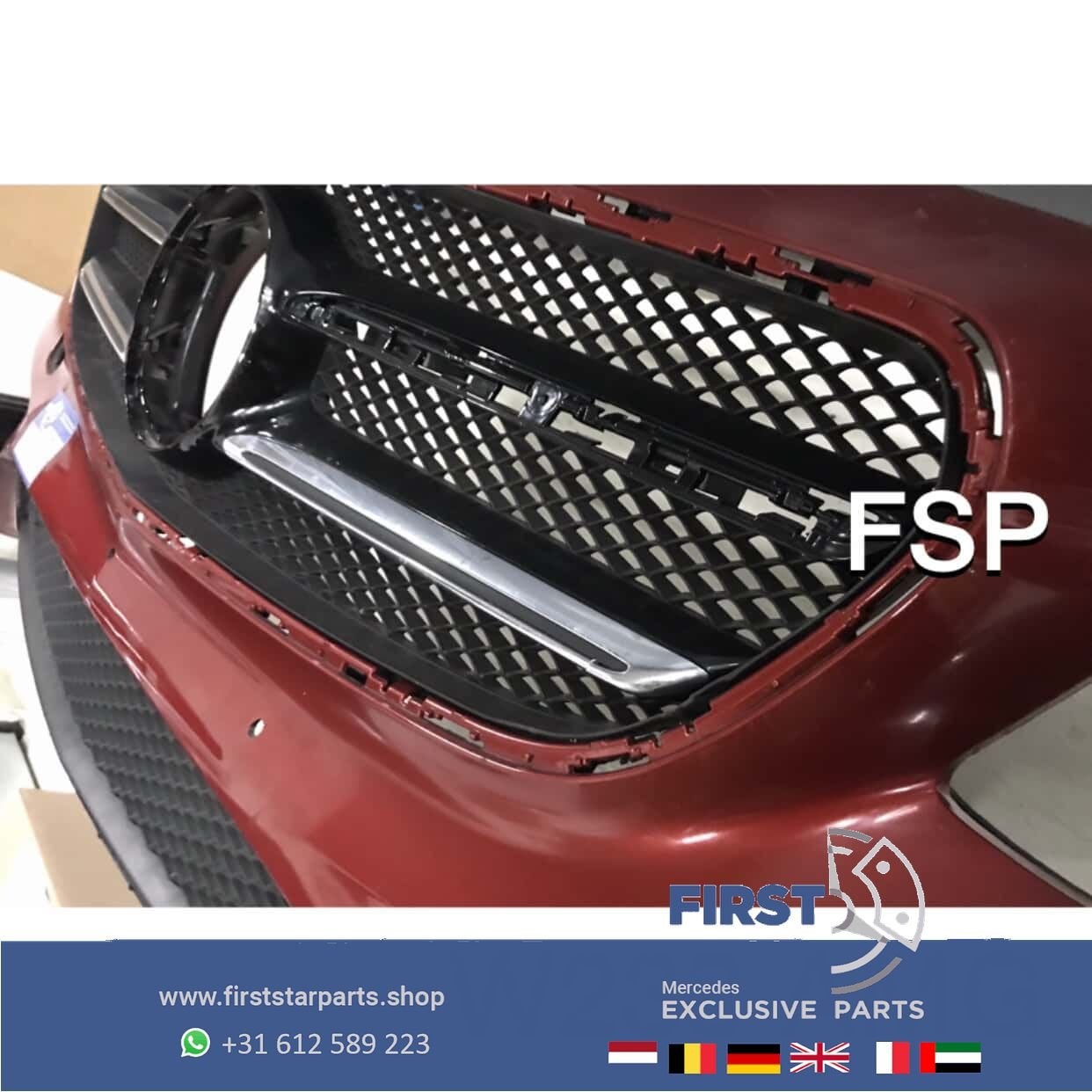 W238 C238 E KLASSE Coupé Cabrio AMG VOORBUMPER E53 COMPLEET, Gebruikt, -, Voor, Ophalen of Verzenden