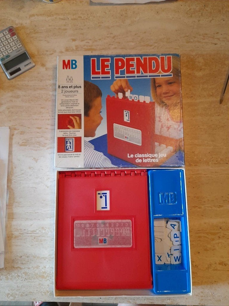 Jeu : Le Pendu * Spel : 'de gehangene' van MB, Een of twee spelers, Ophalen of Verzenden, Gebruikt, MB spellen