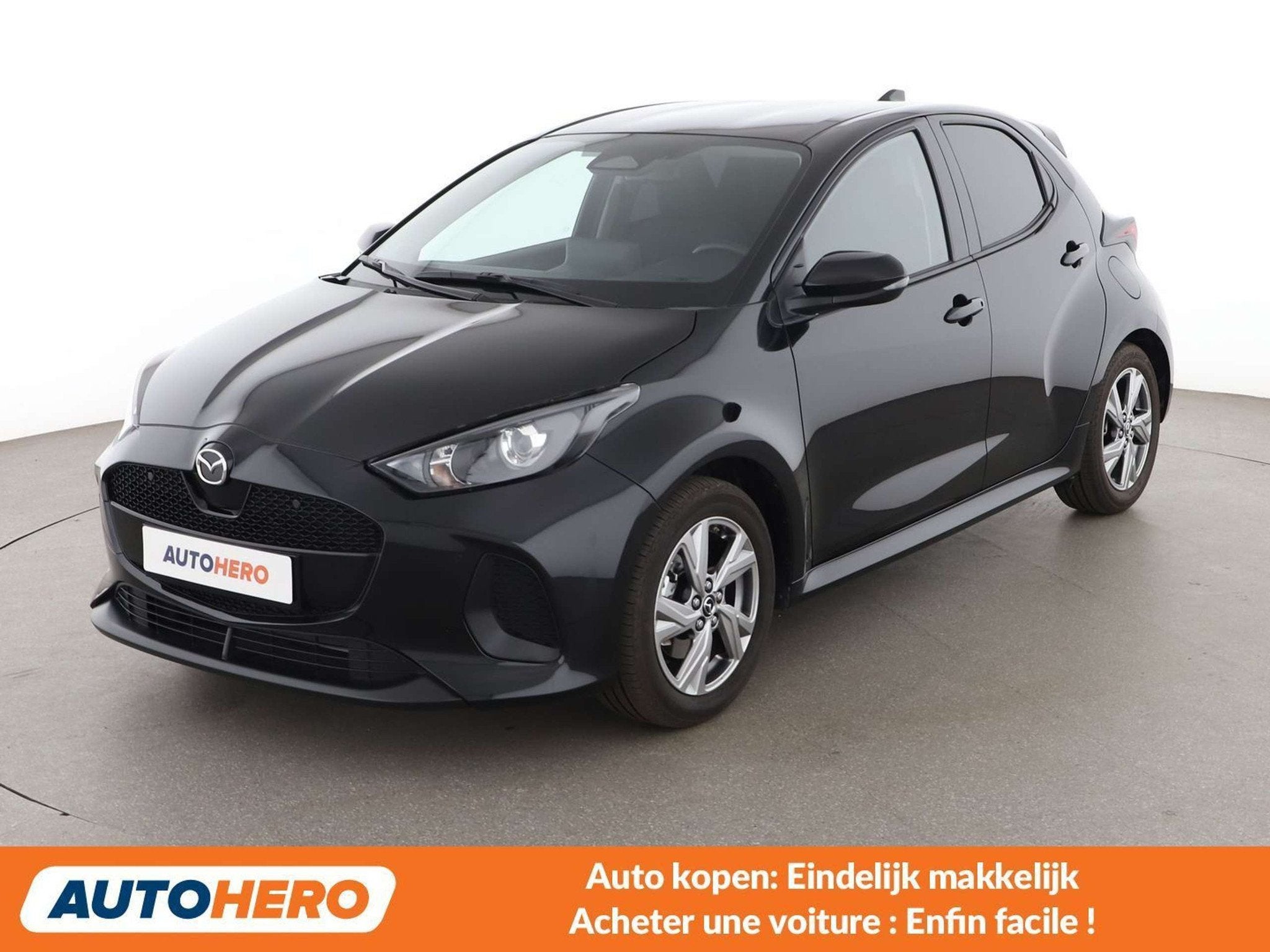 Mazda 2 1.5 Hybrid Exclusive-Line (automatique), Autos, 116 ch, Noir, 5 portes, Automatique