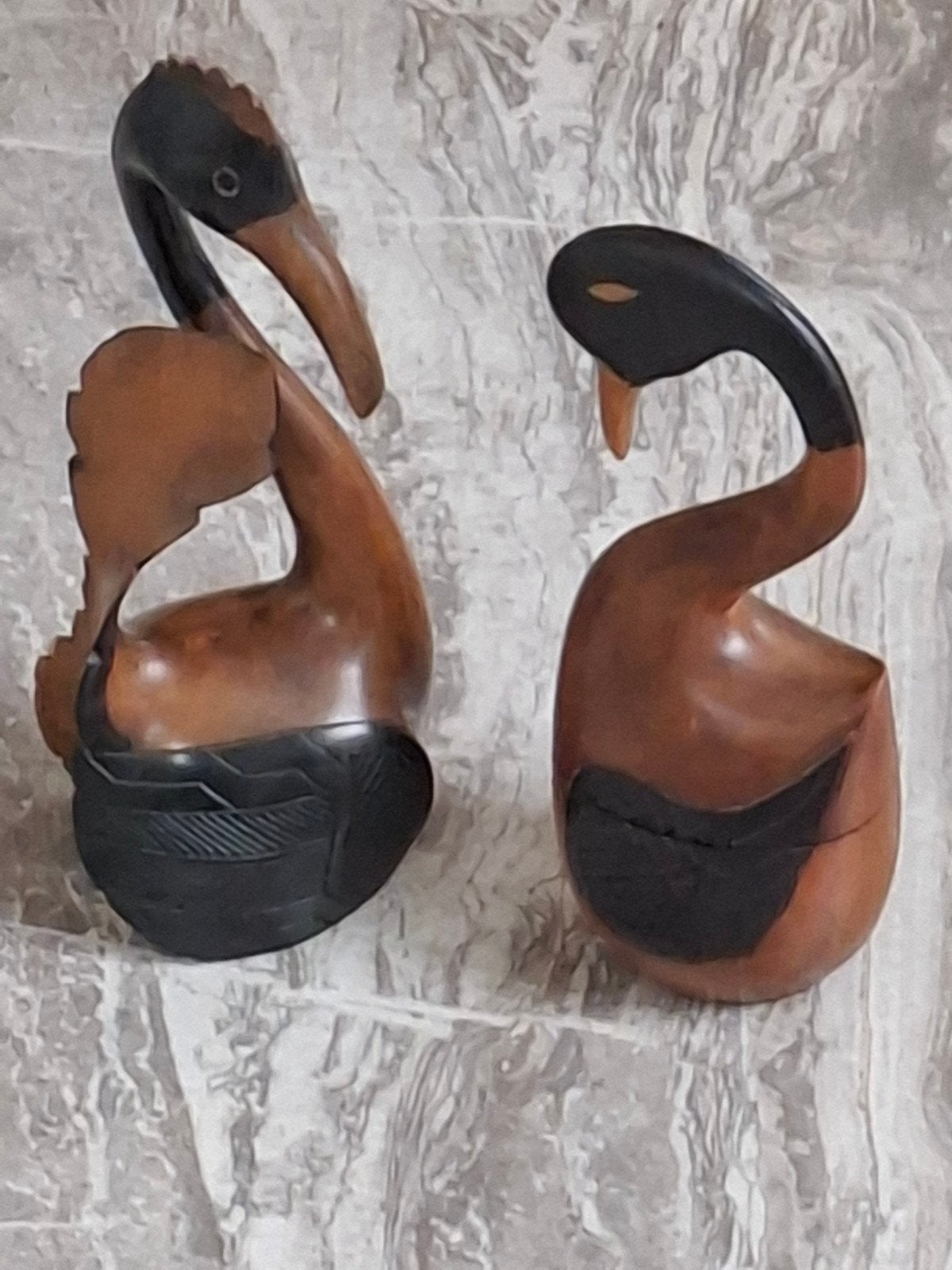 Oiseaux exotiques en bois, Antiek en Kunst, Kunst | Beelden en Houtsnijwerken, Ophalen, Hout, Vogel