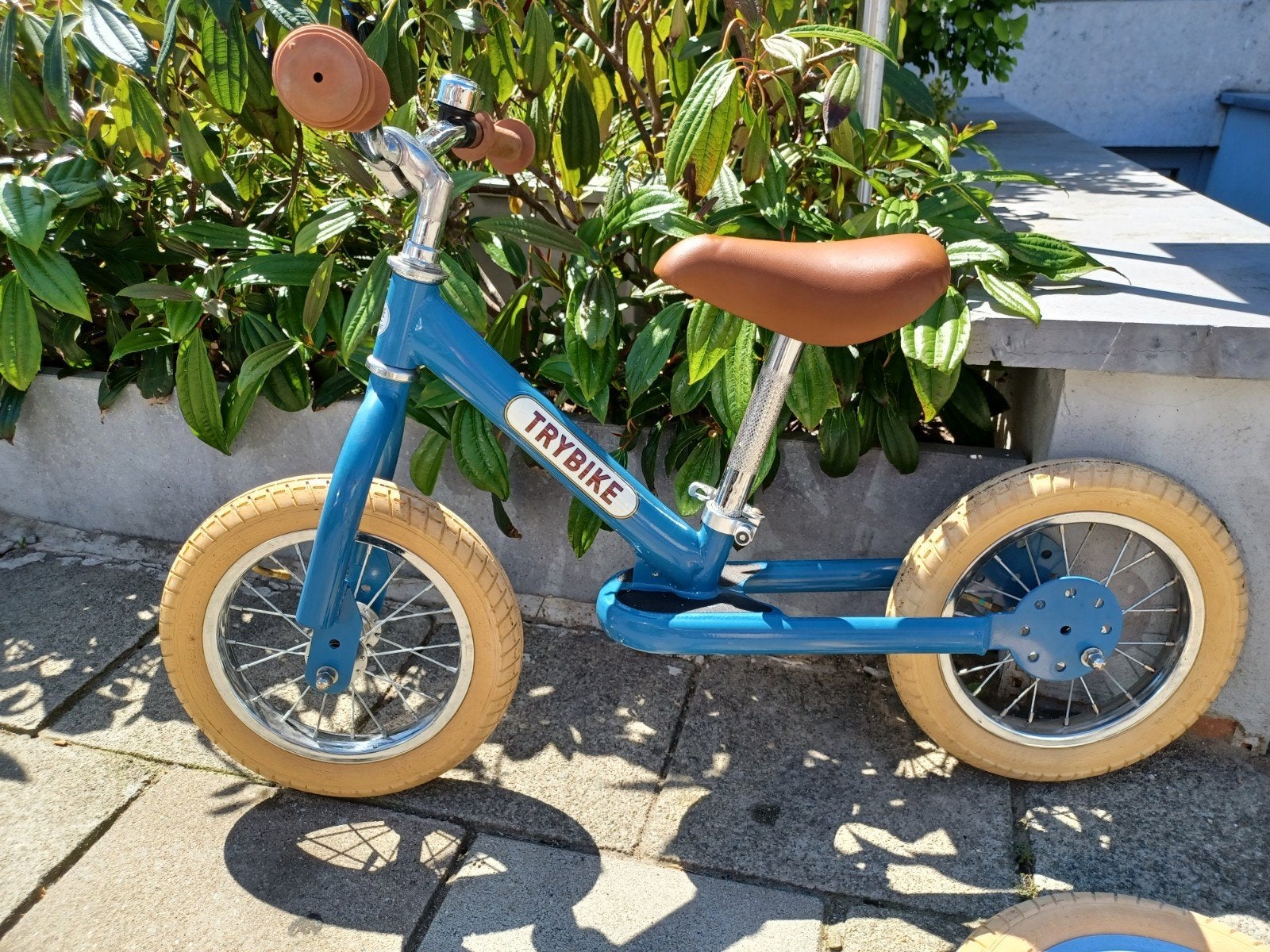 Trybike Steel 2-in-1 loopfiets Vintage Blauw, Ophalen
