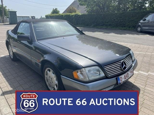 Mercedes-Benz 280 SL | 1995 | Route 66 Auctions, Auto's, Zwart, Mercedes-Benz, Bedrijf, Handgeschakeld