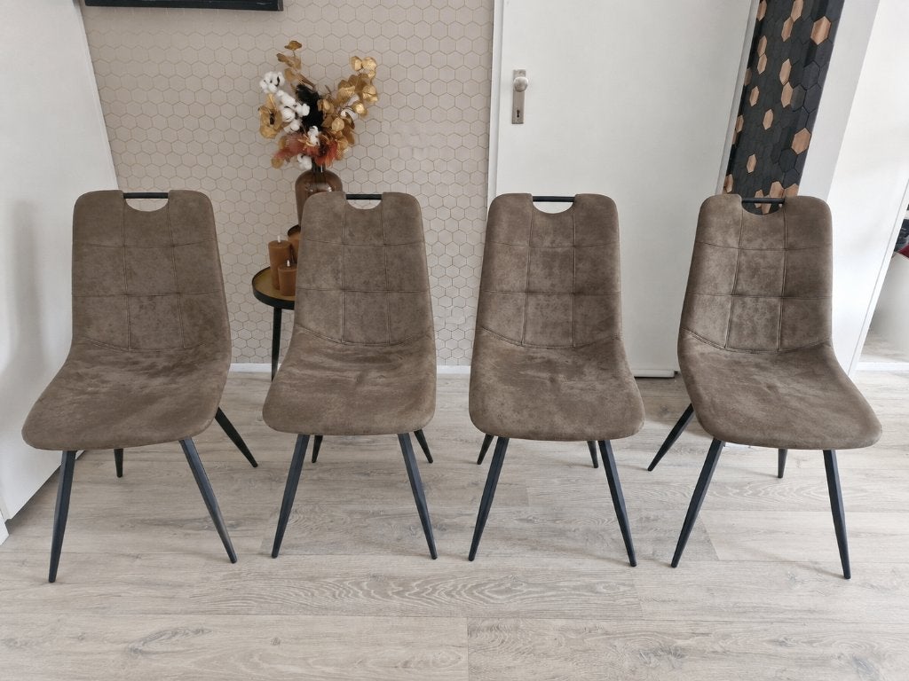 Eetkamer stoelen, Huis en Inrichting, Ophalen, Overige materialen, Gebruikt, Bruin
