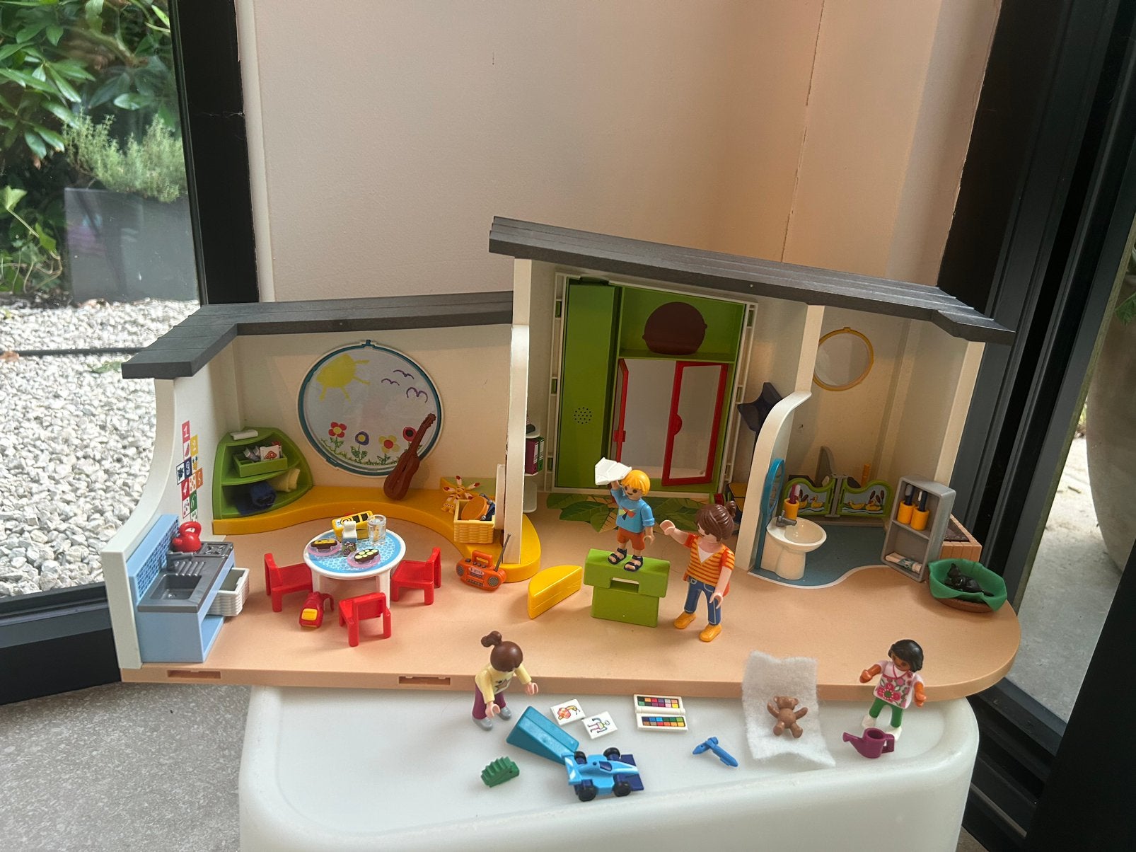PLAYMOBIL City Life Kinderdagverblijf 'De regenboog' - 70280, Gebouw, Complete set, Ophalen of Verzenden, Zo goed als nieuw
