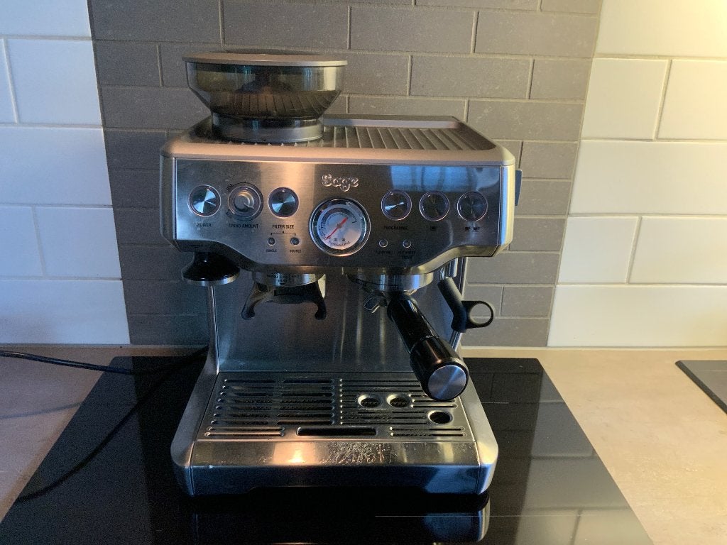 Sage Barista Express, Ophalen, Afneembaar waterreservoir, Gebruikt, Koffiemachine