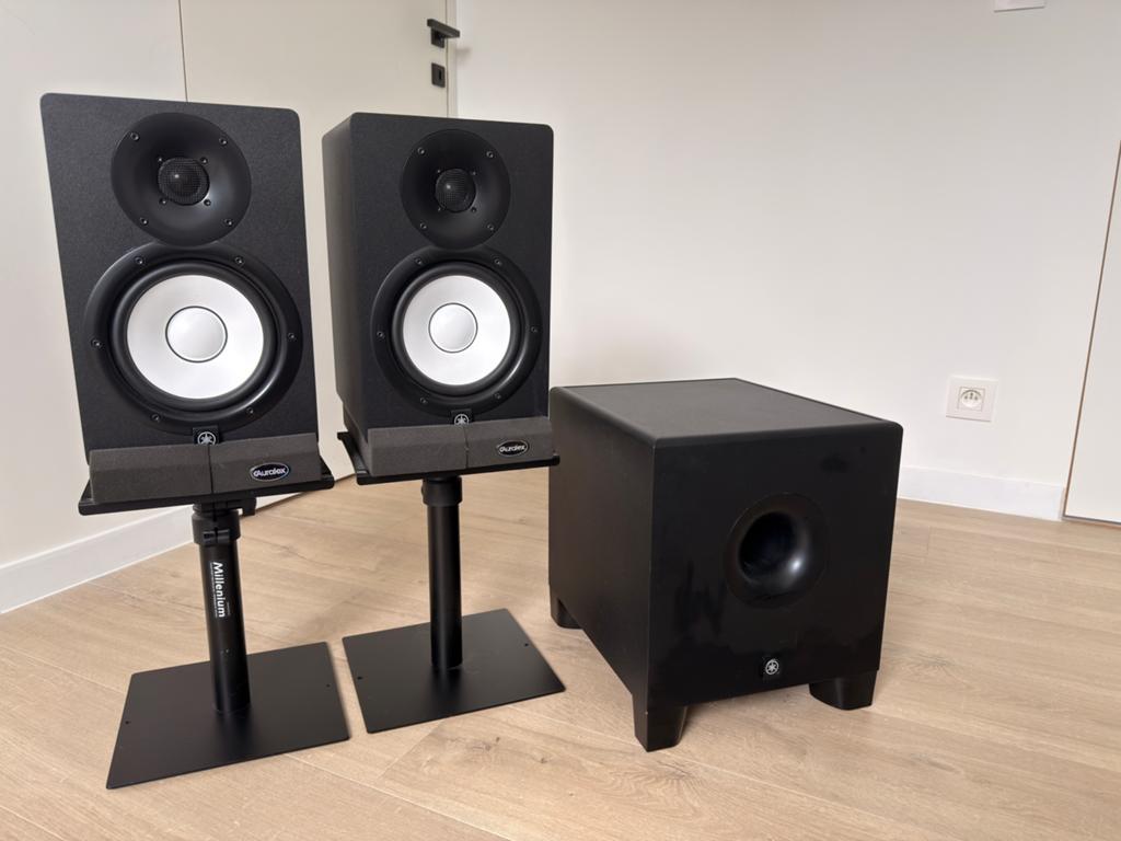 Yamaha HS7 set + HS8S, Audio, Tv en Foto, Luidsprekerboxen, Ophalen, Zo goed als nieuw