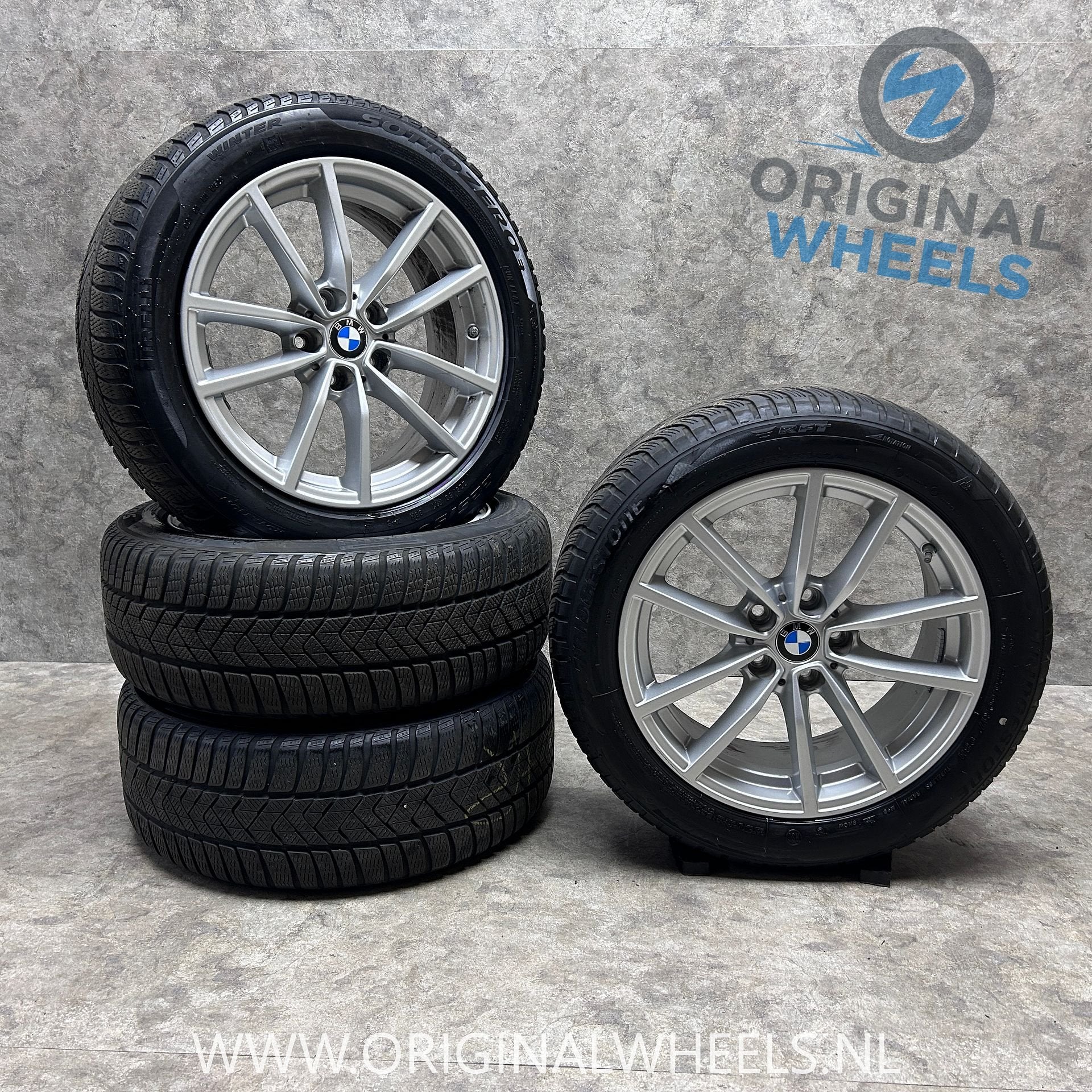17 inch originele velgen + winterbanden BMW 3 serie 778, Auto-onderdelen, Gebruikt, -, -, Banden en Velgen
